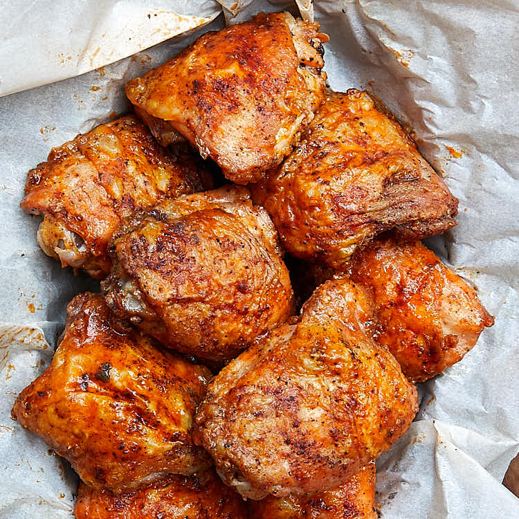 Crispy Baked Chicken Thighs