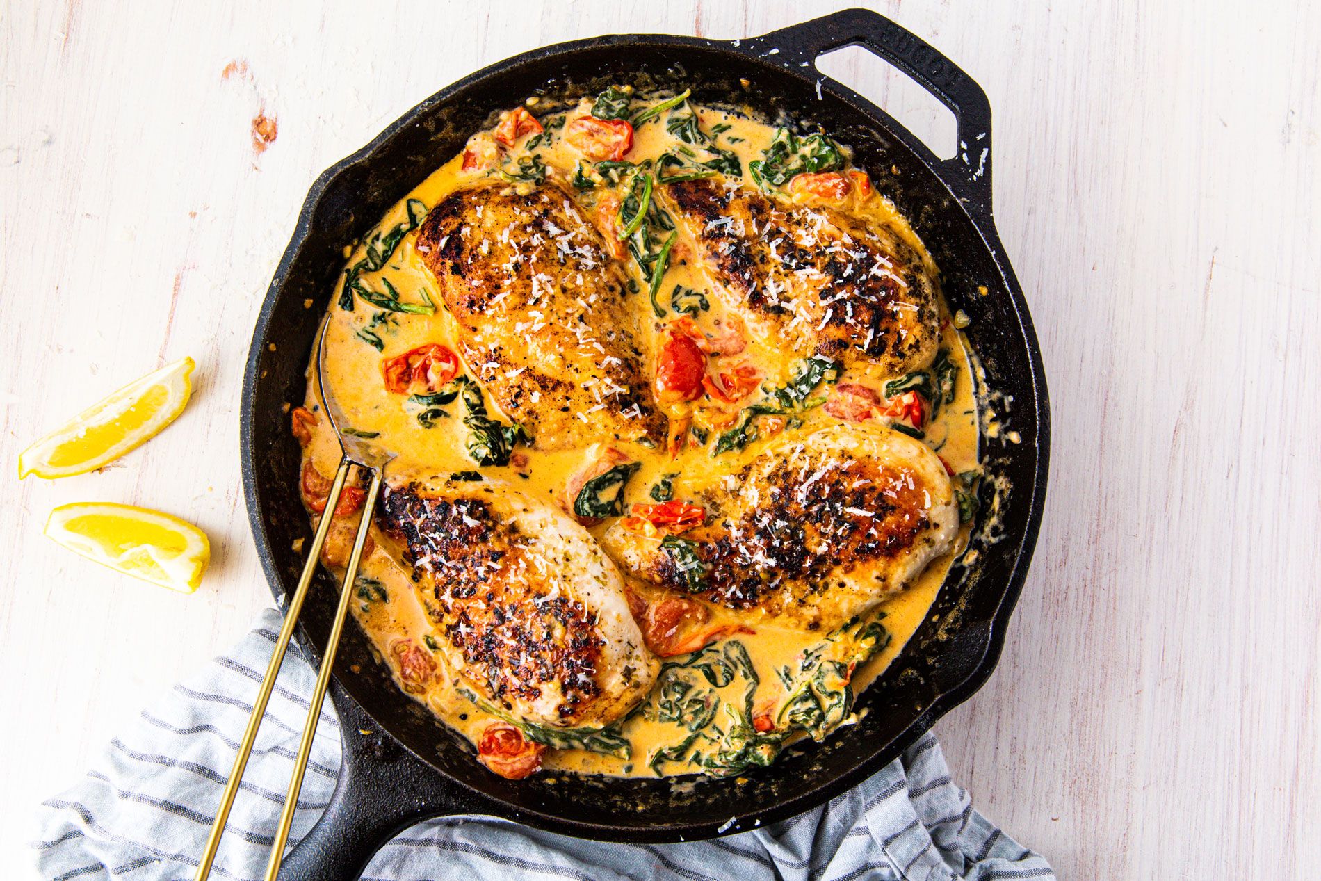 Hasselback Tuscan Baked Chicken Breasts
