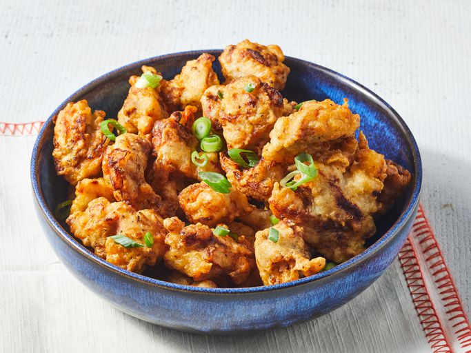 Sheet Pan Korean Popcorn Chicken