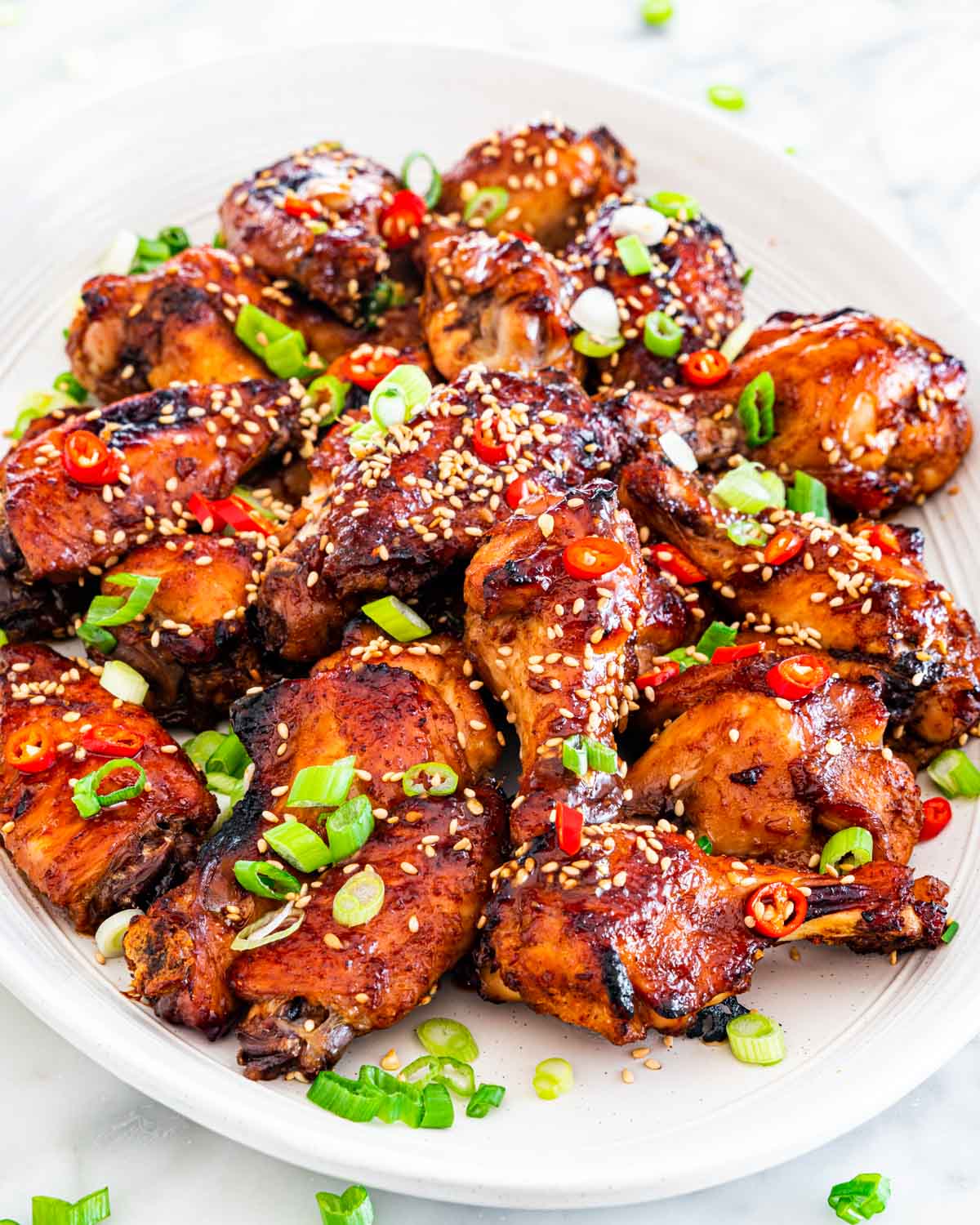 Sticky AND Crispy Asian Chicken Wings